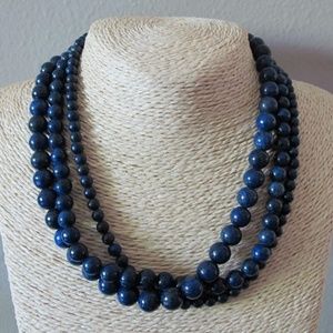18.5" Lapis Lazuli Gemstone Necklace